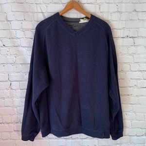 Mens Tommy Bahama v neck sweater size L Medium Blue color